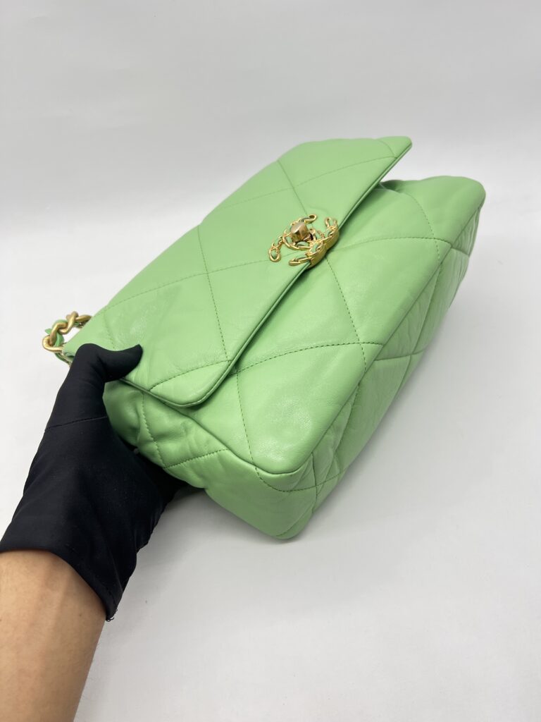 Chanel C19 Large Lambskin Green