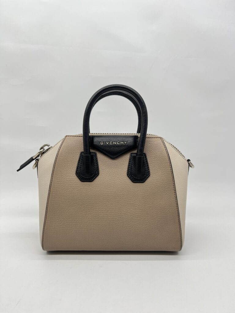 Givenchy Mini Antigona Beige Linen Multicolor SHW