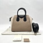 Givenchy Mini Antigona Beige Linen Multicolor SHW