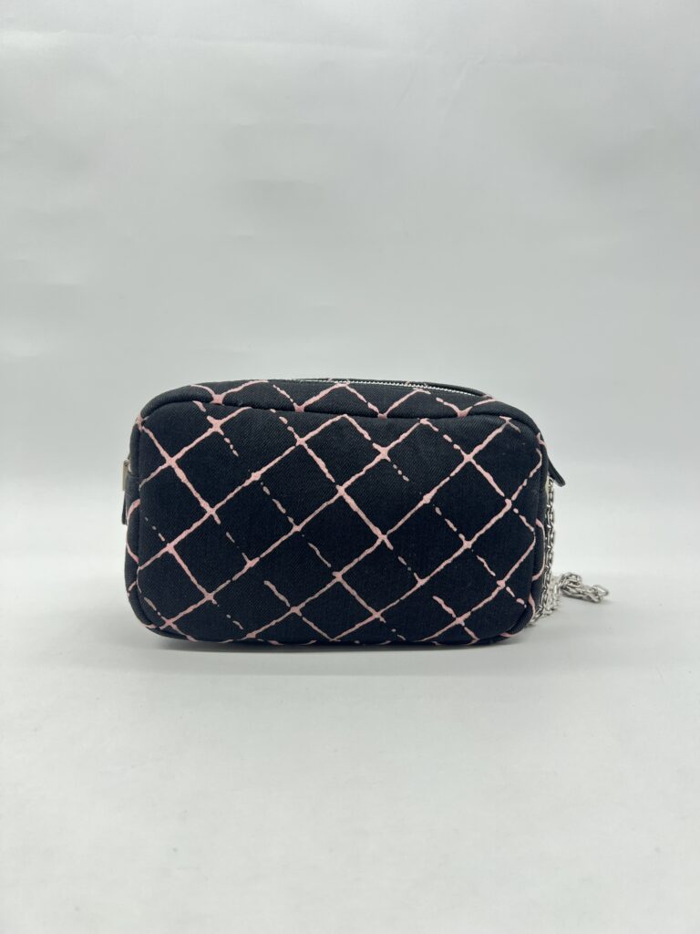 Chanel Reissue Camera Bag Jersey Black Pink