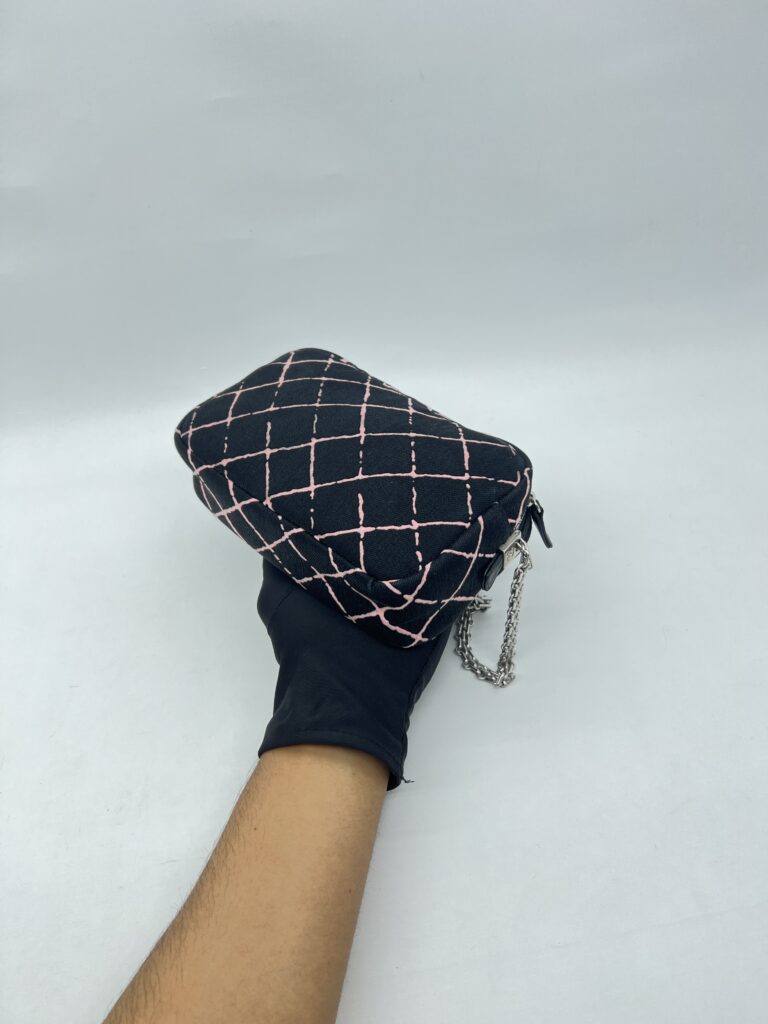 Chanel Reissue Camera Bag Jersey Black Pink