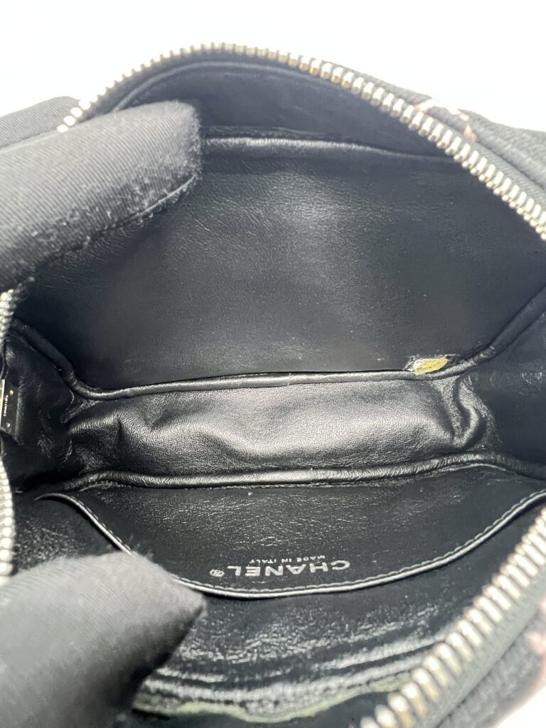 Chanel Reissue Camera Bag Jersey Black Pink