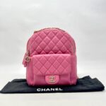 Chanel CC Day Backpack Caviar Pink GHW