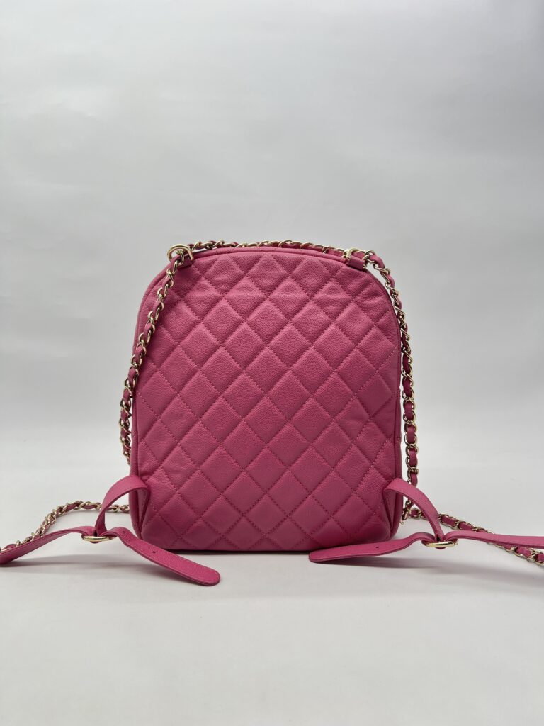 Chanel CC Day Backpack Caviar Pink GHW