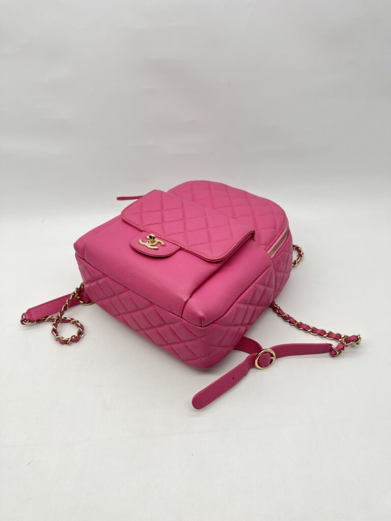 Chanel CC Day Backpack Caviar Pink GHW