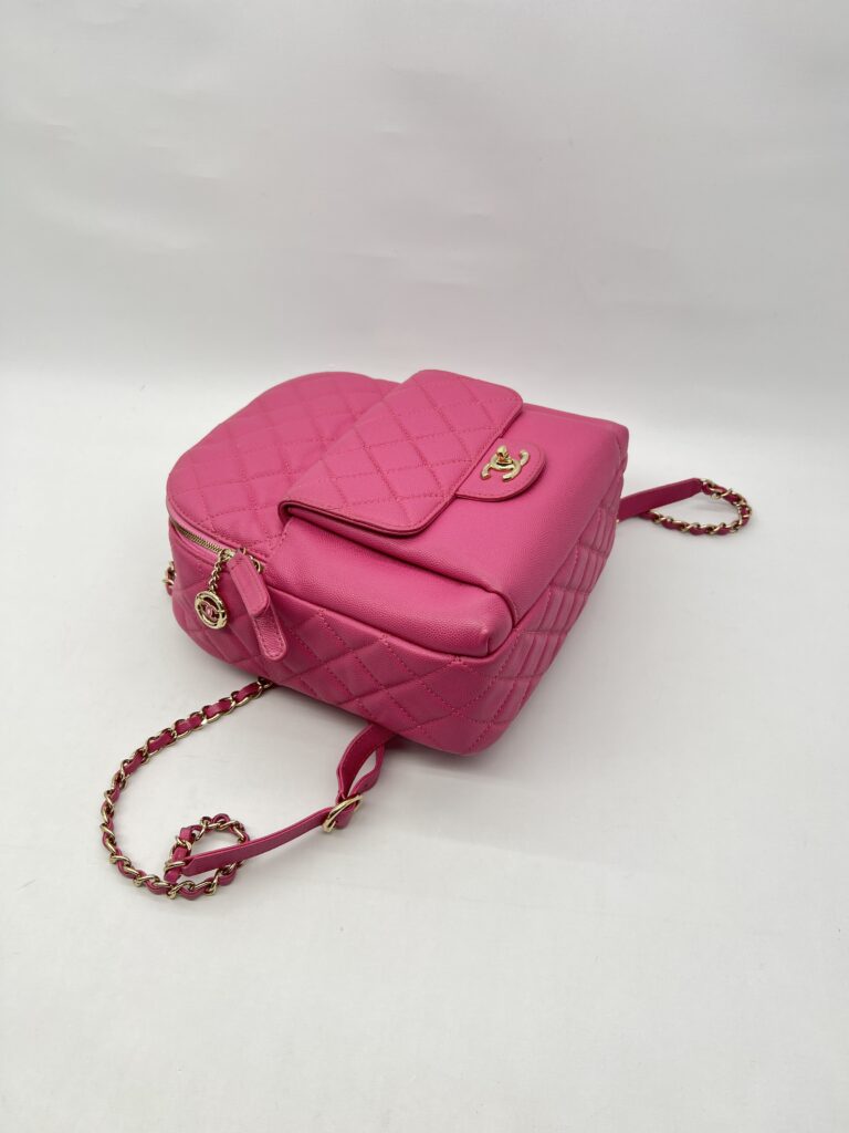 Chanel CC Day Backpack Caviar Pink GHW