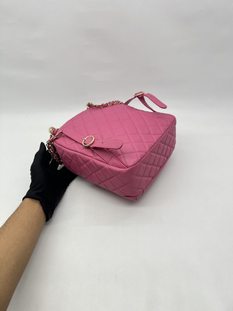 Chanel CC Day Backpack Caviar Pink GHW