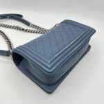 Chanel Boy 25 Lambskin Blue RHW