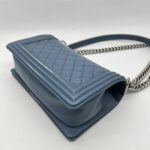 Chanel Boy 25 Lambskin Blue RHW