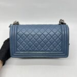 Chanel Boy 25 Lambskin Blue RHW
