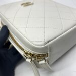 Chanel Vertical Camera Case White LGHW