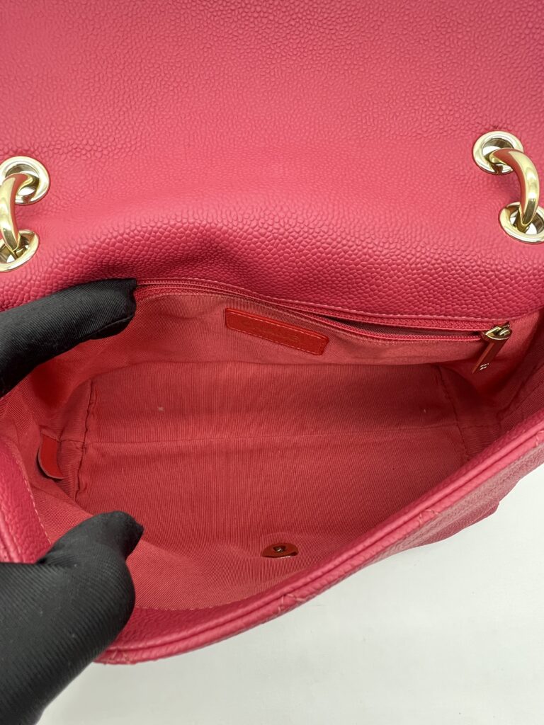 Chanel City Walk Flap Bag Caviar Pink GHW
