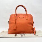 Hermes Bolide 35 Clemence Orange PHW