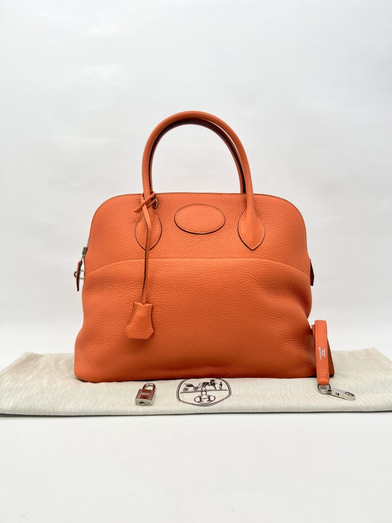 Hermes Bolide 35 Clemence Orange PHW