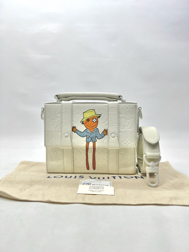 Louis Vuitton Flap Soft Trunk LV Friends Leather White