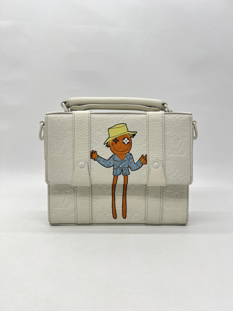 Louis Vuitton Flap Soft Trunk LV Friends Leather White
