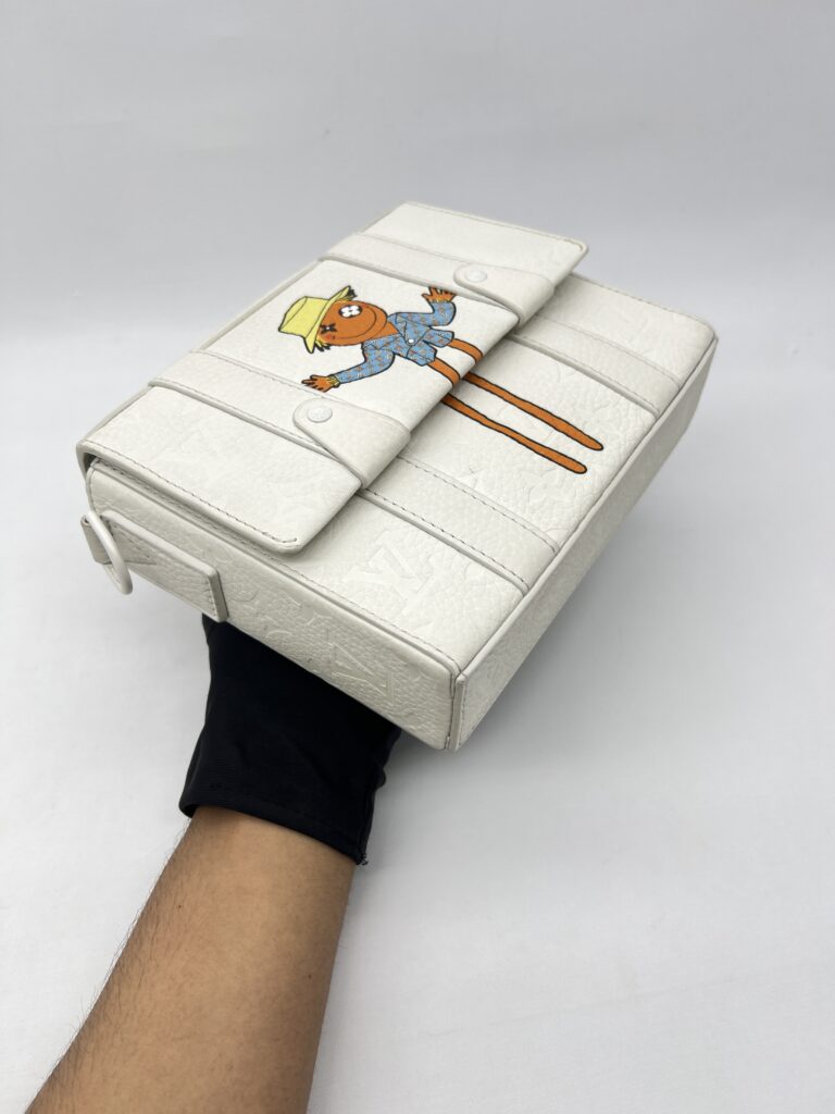 Louis Vuitton Flap Soft Trunk LV Friends Leather White