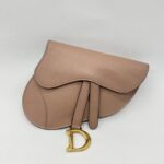 Dior Saddle Belt/Sling Grained Dusty Pink
