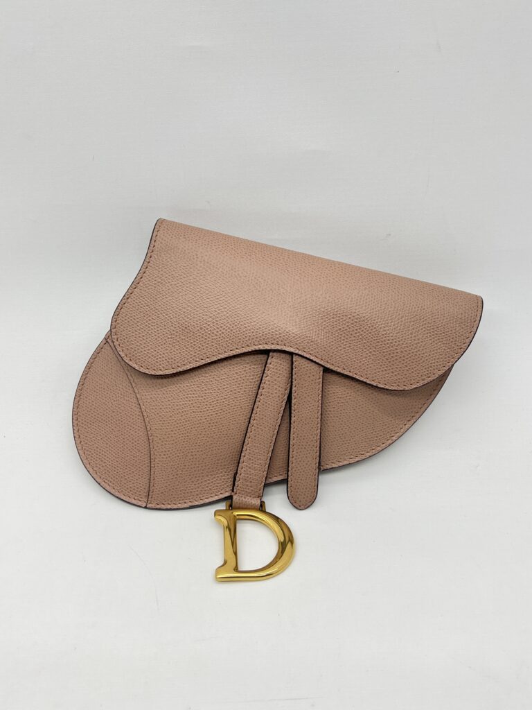 Dior Saddle Belt/Sling Grained Dusty Pink