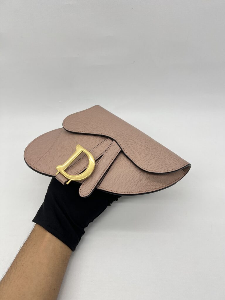 Dior Saddle Belt/Sling Grained Dusty Pink