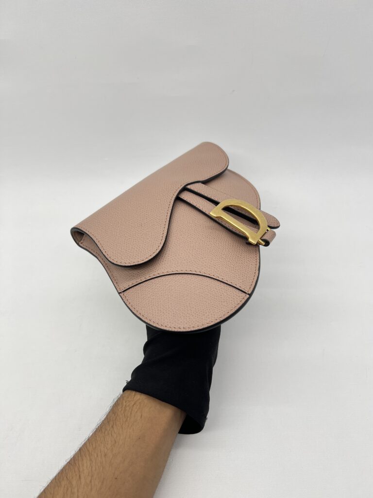 Dior Saddle Belt/Sling Grained Dusty Pink