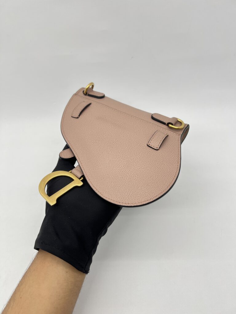 Dior Saddle Belt/Sling Grained Dusty Pink