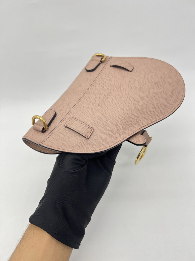 Dior Saddle Belt/Sling Grained Dusty Pink