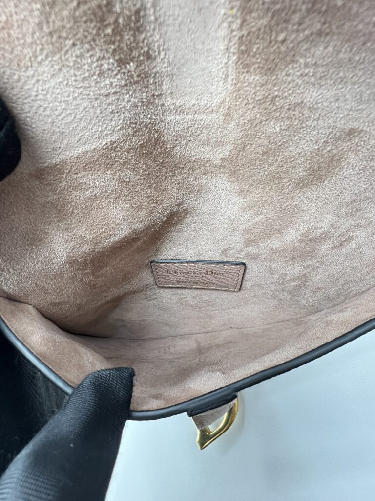Dior Saddle Belt/Sling Grained Dusty Pink