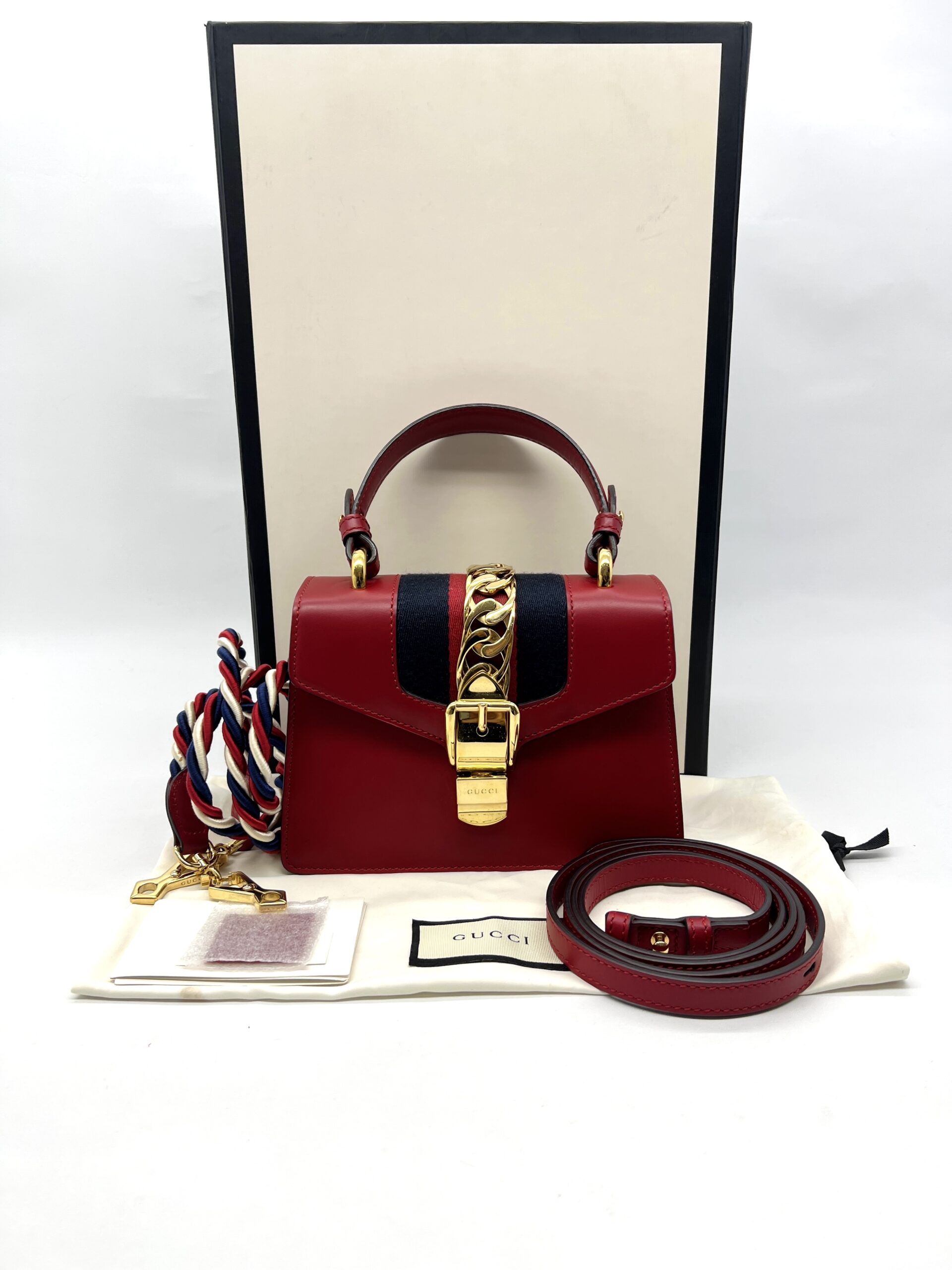 Gucci Sylvie Mini Red GHW