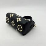 Louis Vitton Nano Speedy Monogram Empreinte Black Beige GHW