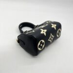 Louis Vitton Nano Speedy Monogram Empreinte Black Beige GHW