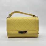 Chanel Medium Label Chick Yellow GHW