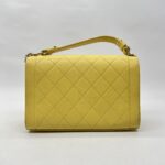 Chanel Medium Label Chick Yellow GHW