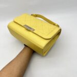 Chanel Medium Label Chick Yellow GHW