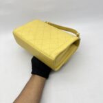 Chanel Medium Label Chick Yellow GHW