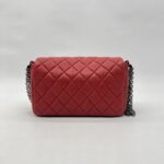 Chanel Multi Chain Flap Bag Red