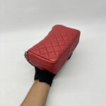 Chanel Multi Chain Flap Bag Red