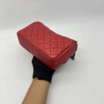 Chanel Multi Chain Flap Bag Red