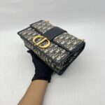 Dior Montaigne Chain Bag Blue Oblique GHW