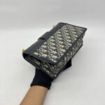 Dior Montaigne Chain Bag Blue Oblique GHW