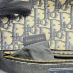 Dior Montaigne Chain Bag Blue Oblique GHW