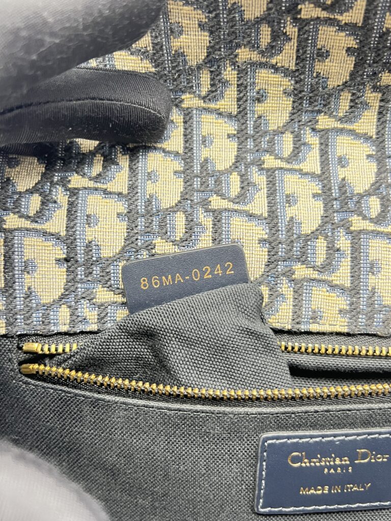 Dior Montaigne Chain Bag Blue Oblique GHW