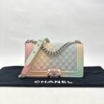 Chanel Boy 25 Caviar Rainbow