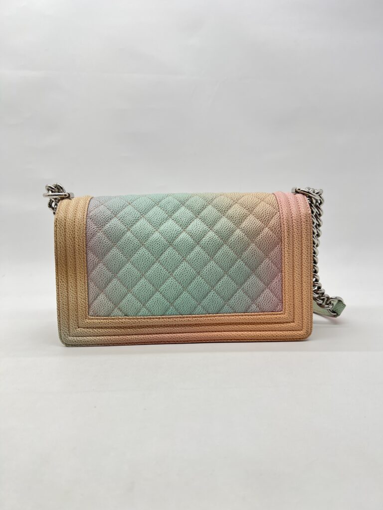 Chanel Boy 25 Caviar Rainbow