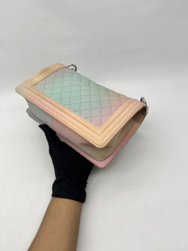 Chanel Boy 25 Caviar Rainbow