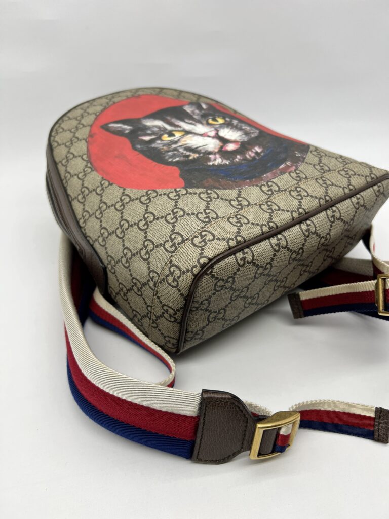 Gucci Bosco Bakpack Cat Supreme Canvas Stripe