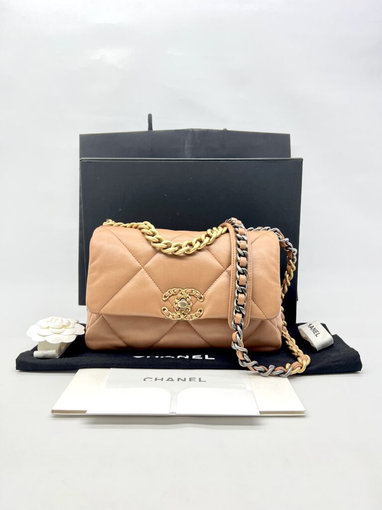 Chanel C19 Small Lambskin Caramel