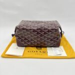 Goyard Bowling 25 Toiletry Bag Goyardine Burgundy