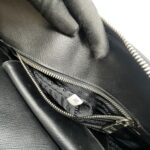 Prada Plaid Satchel Nylon Black