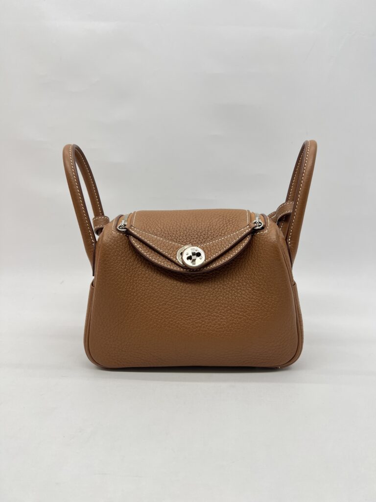 Hermes Mini Lindy Clemence Gold PHW